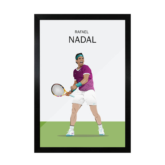 Rafael Nadal illustration frame