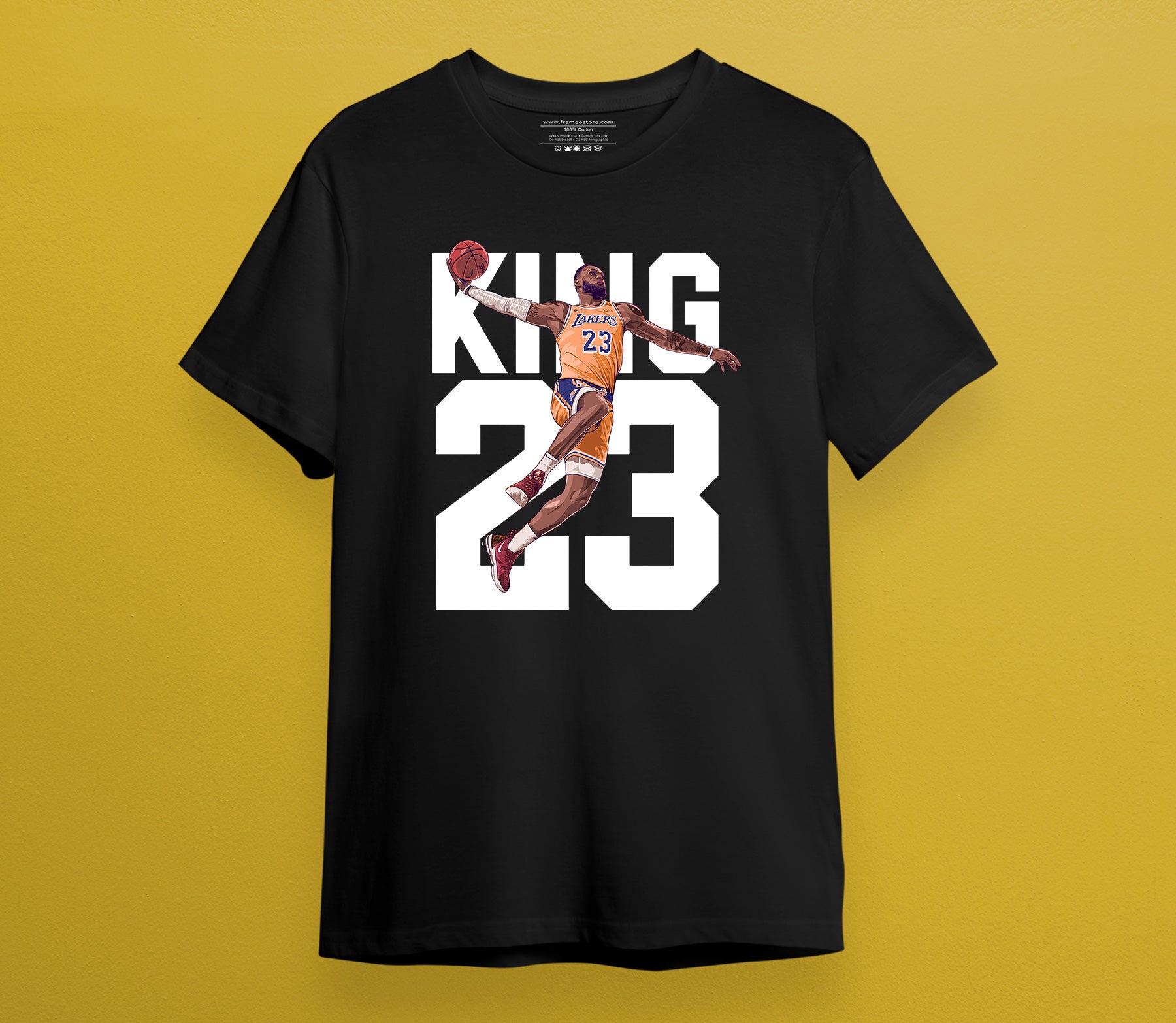 T-Shirt King James 23 Finals - Maglia Basket Lebron James Campioni NBA, 100% Cotone - Foto 10
