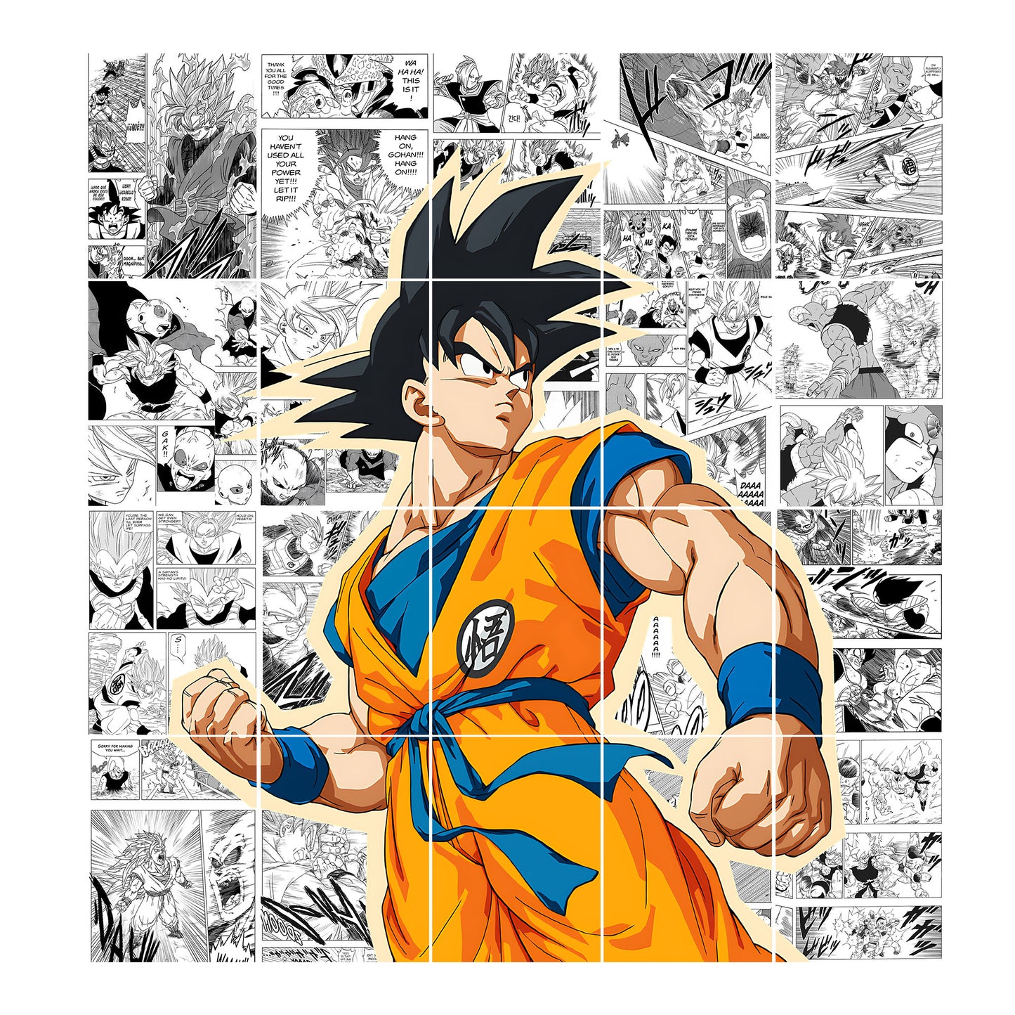 Goku Manga Wall Art Poster Set of 20