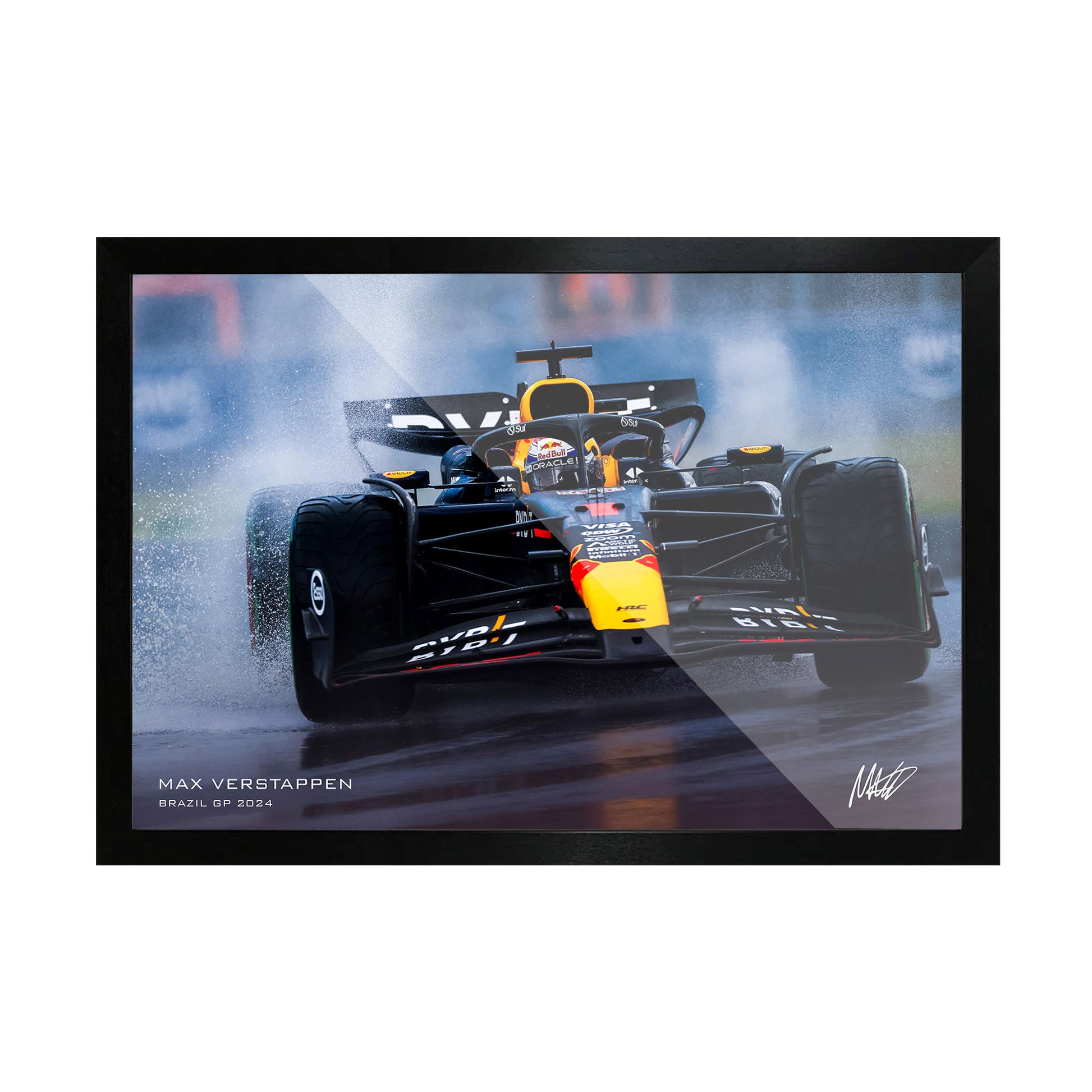 Max Verstappen Brazil GP 2024 Framed Poster