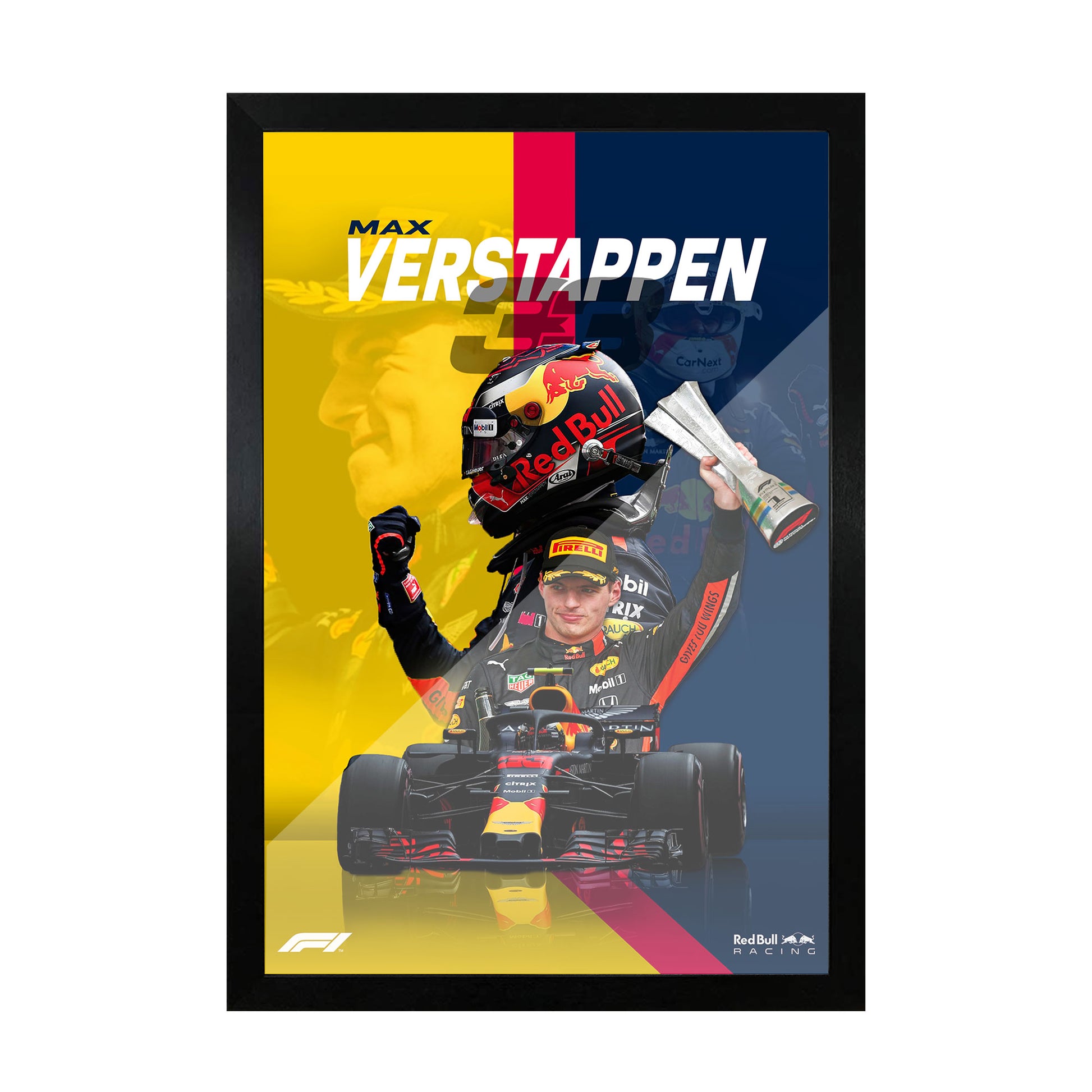 max verstappen glass frame