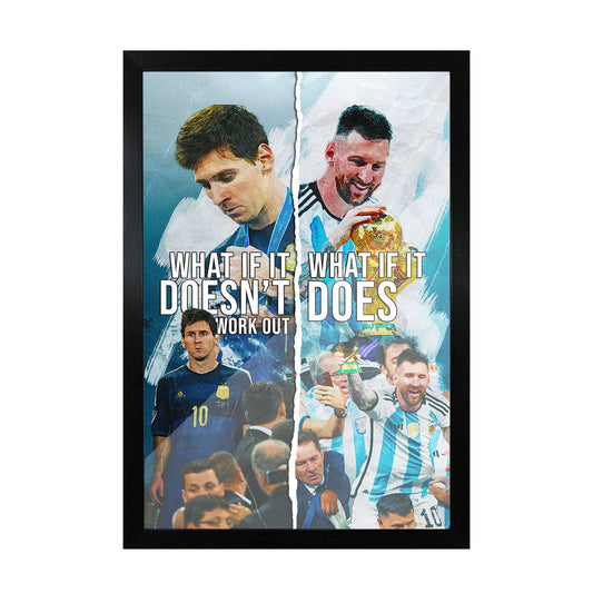 Lionel Messi Motivational Frame