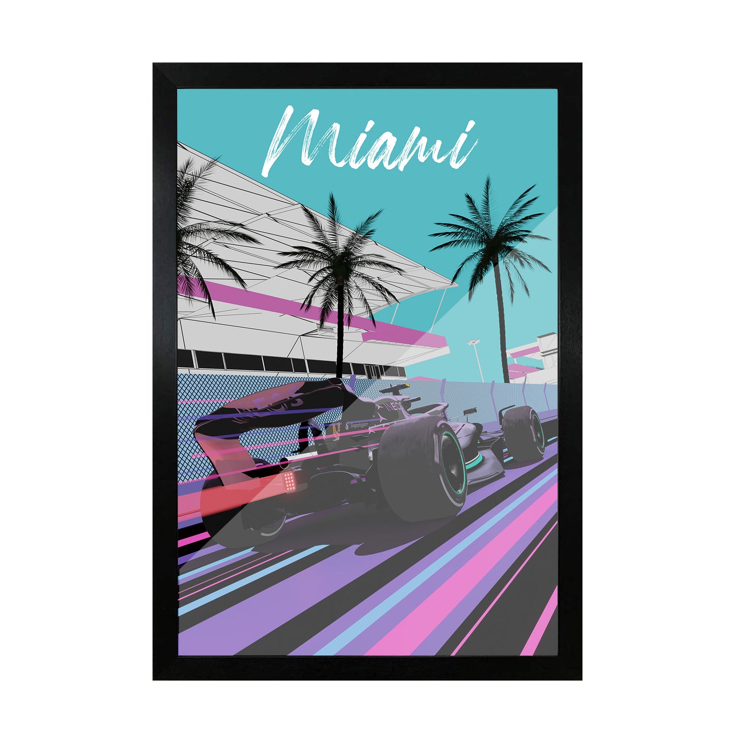 Miami GP Wall Art Frame