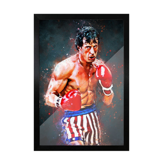 Rocky Balboa Splatter Art