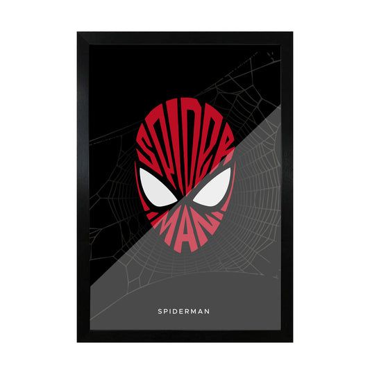 Spiderman Text Art frame