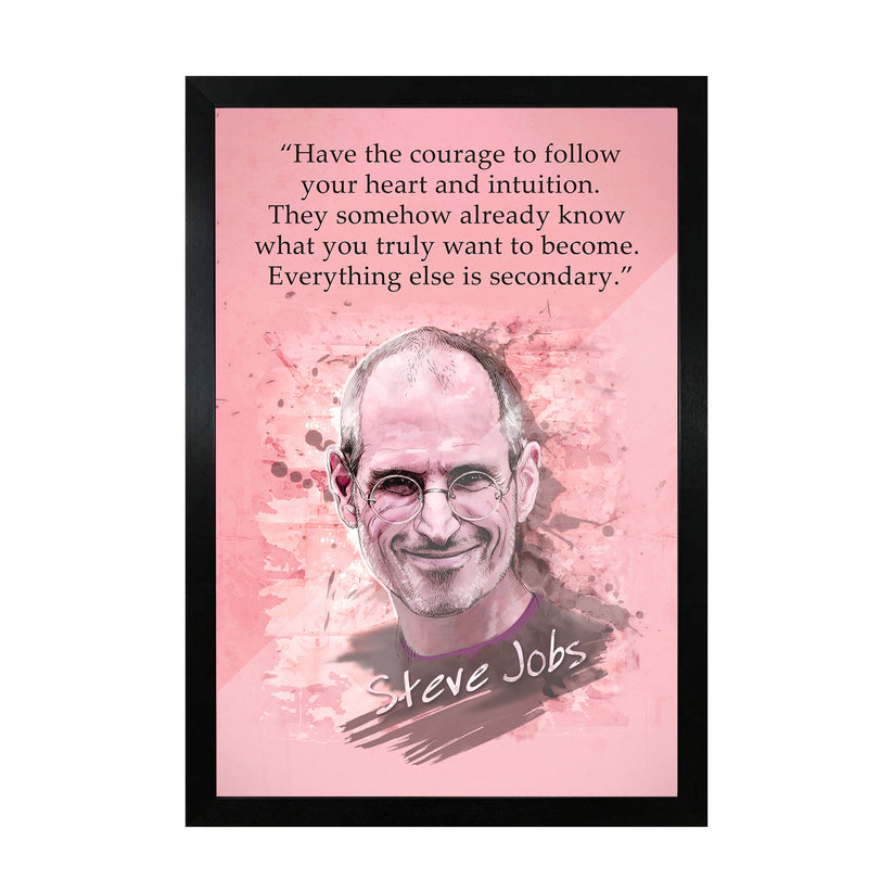 Steve Jobs Quote Frame | Motivational Frames – Frameo Store