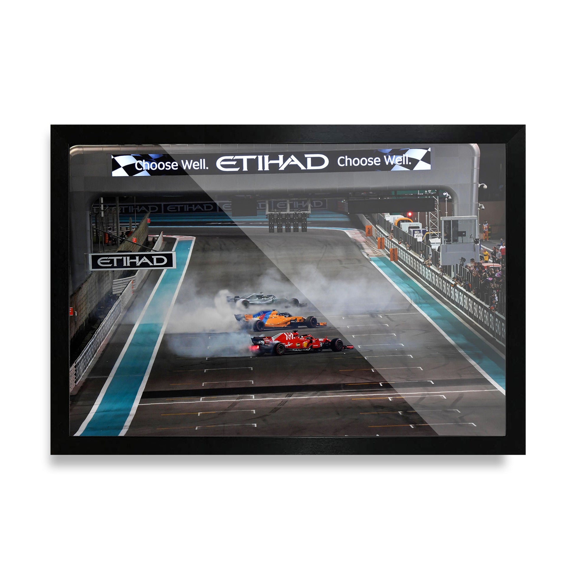 Hamilton Alonso Vettel Abu Dhabi Donuts Poster
